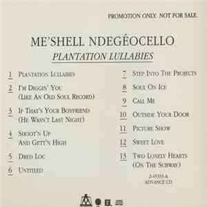 Me'Shell NdegéOcello - Plantation Lullabies mp3 album