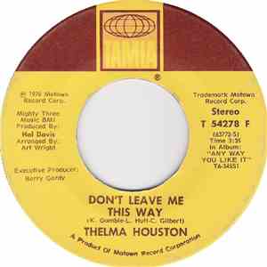 Thelma Houston - Don't Leave Me This Way mp3 album