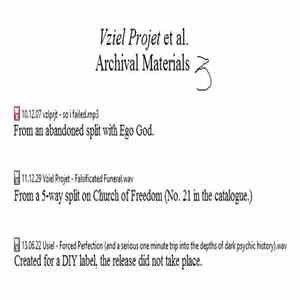 Vziel Projet Et Al. - Archival Materials 3 mp3 album