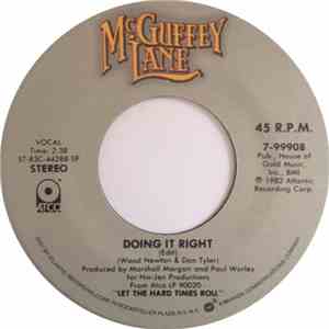 McGuffey Lane - Doing It Right mp3 album