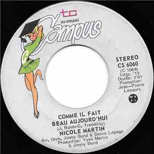 Nicole Martin & Jimmy Bond - Comme Il Fait Beau Aujourd'hui mp3 album