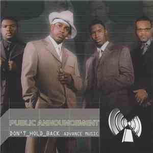 Public Announcement - Don't Hold Back (Advance Music) mp3 album