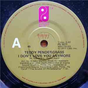 Teddy Pendergrass - I Don't Love You Anymore mp3 album