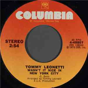 Tommy Leonetti - Wasn't It Nice In New York City mp3 album