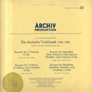 Georg Philipp Telemann - 4 Konzerte mp3 album