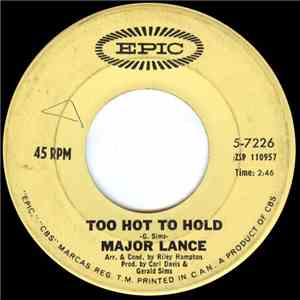 Major Lance - Too Hot To Hold mp3 album