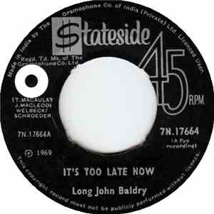 Long John Baldry - It's Too Late Now mp3 album
