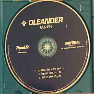 Oleander - Benign mp3 album