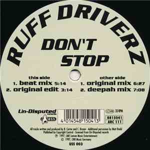 Ruff Driverz - Don't Stop mp3 album