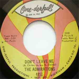 The Admirations - Don't Leave Me mp3 album