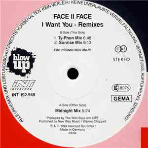 Face II Face - I Want You (Remixes) mp3 album