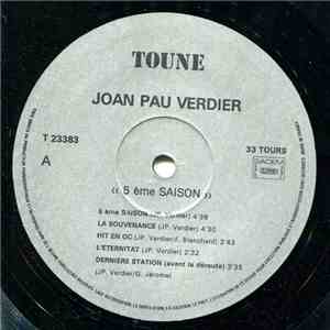 Joan Pau Verdier - 5ème Saison mp3 album