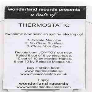 Thermostatic - Wonderland Records Presents A Taste Of Thermostatic mp3 album