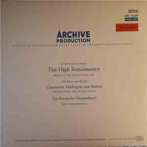 Thomas Morley - The Ambrosian Singers, Valda Aveling - Canzonets, Madrigals, And Ballets / Six Pieces For Harpsichord mp3 album