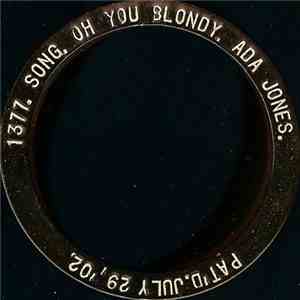 Ada Jones - Oh You Blondy mp3 album