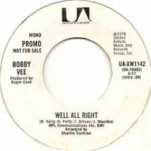 Bobby Vee - Well All Right mp3 album