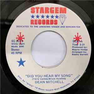 Dean Mitchell - Did You Hear My Song mp3 album