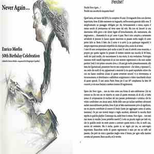 Enrico Merlin - Never Again... Enrico Merlin 50th Birthday Celebration mp3 album