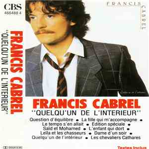 Francis Cabrel - Quelqu'Un De L'Intérieur mp3 album
