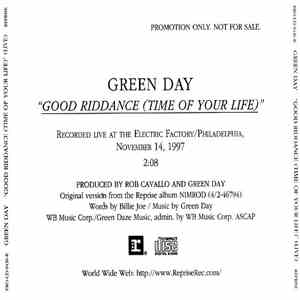 Green Day - Good Riddance (Time Of Your Life) (Live) mp3 album