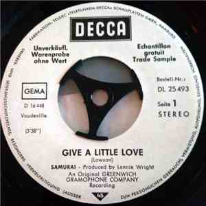 Samurai  - Give A Little Love / More Rain Promo mp3 album