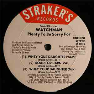 The Watchman  - Plenty To Be Sorry For mp3 album