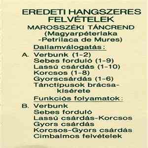 Various - Marosszéki Táncrend - Magyarpéterlaka mp3 album