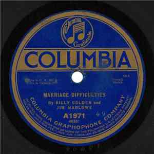 Billy Golden And Jim Marlowe / Michael Casey  - Marriage Difficulties / Casey At Home mp3 album