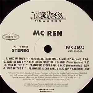 MC Ren - Who In The F / Comin' After You mp3 album