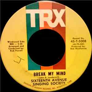 Sixteenth Avenue Singing Society - Break My Mind mp3 album