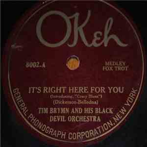 Tim Brymn And His Black Devil Orchestra - It's Right Here For You / Arkansas Blues mp3 album
