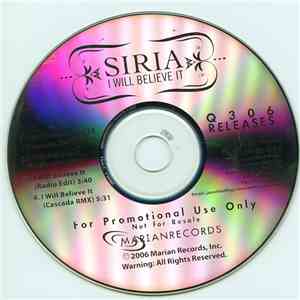 Siria - I Will Believe It mp3 album