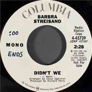Barbra Streisand - Didn't We mp3 album