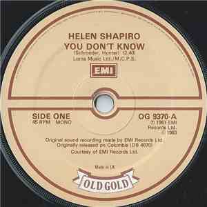 Helen Shapiro - You Don't Know / Walkin' Back To Happiness mp3 album