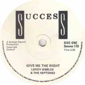 Leroy Sibbles And The Heptones - Give Me The Right mp3 album