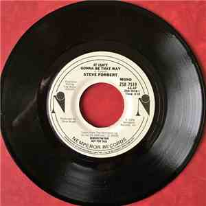 Steve Forbert - It Isn't Gonna Be That Way mp3 album