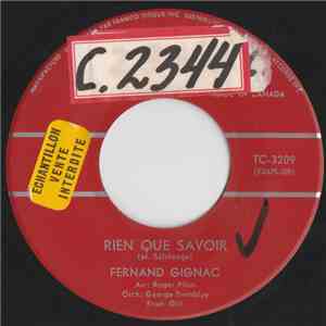 Fernand Gignac - Rien Que Savoir / Bozo mp3 album