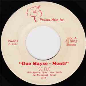 Duo Mayso-Monti - Se Fue / Alondras En Los Bosques mp3 album