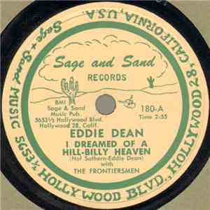 Eddie Dean With The Frontiersmen - I Dreamed Of A Hill-Billy Heaven / Stealing mp3 album
