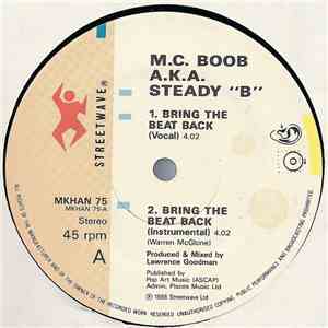 M.C. Boob A.K.A. Steady "B" - Bring The Beat Back / Yo Mutha mp3 album