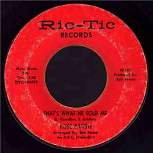 Rose Batiste - Holding Hands / That's What He Told Me mp3 album