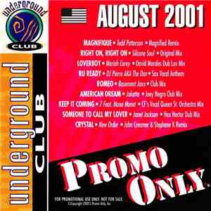Various - Promo Only Underground Club: August 2001 mp3 album
