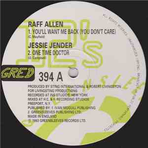 Various - You'll Want Me Back (You Don't Care) mp3 album