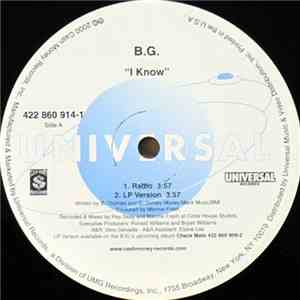 B.G. - I Know mp3 album