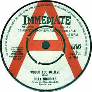 Billy Nicholls - Would You Believe / Daytime Girl mp3 album