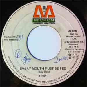 I Roy - Every Mouth Must Be Fed / Message From The Top mp3 album
