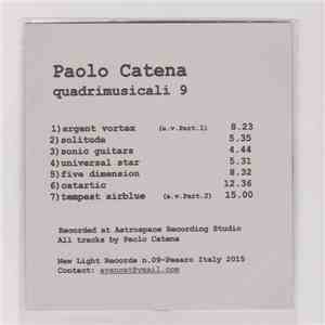Paolo Catena - Quadrimusicali 9 mp3 album