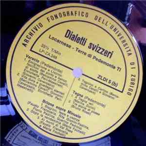 Archivio fonografico dell'università di Zurigo - Dialetti svizzeri Locarnese - Terre di Pedemonte TI mp3 album