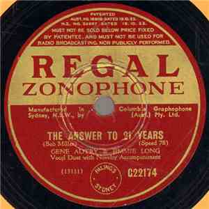 Gene Autry & Jimmie Long / Fisher Hendley & His Carolina Tar Heels - The Answer To 21 Years / Answer To Big Rock Candy Mountain mp3 album