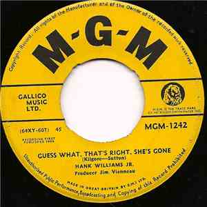 Hank Williams Jr. - Guess What, That's Right, She's Gone / Goin' Steady With The Blues mp3 album